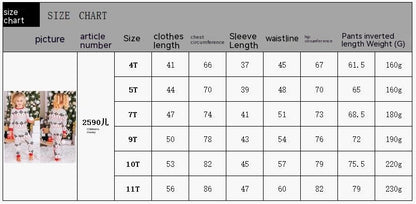 Polyester Black And White Contrast Color Christmas New Parent-Child Women's Casual Suit