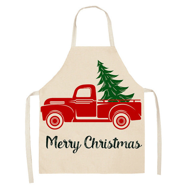 Christmas Series Cotton And Linen Apron