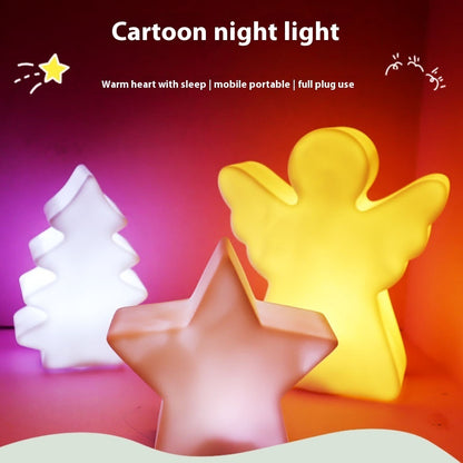 Creative Christmas Gift Five-pointed Star LED Seven-color Night Light