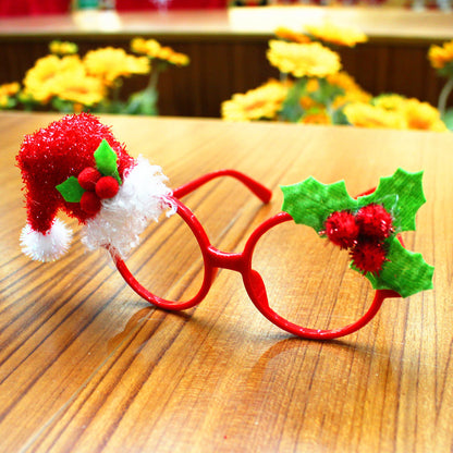 Christmas glasses frame Christmas party supplies Christmas gifts Christmas decorations glasses Santa glasses