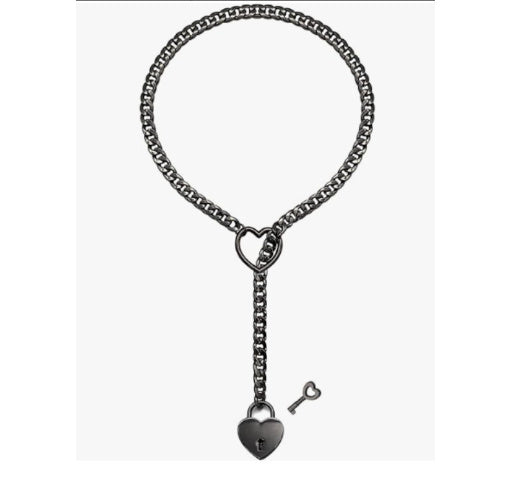 Cuban Adjustable Heart Shaped Necklace