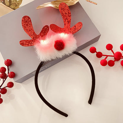 Christmas With Light Headband Snowflake Women's