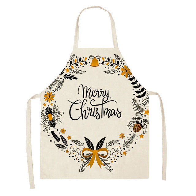 Christmas Series Cotton And Linen Apron