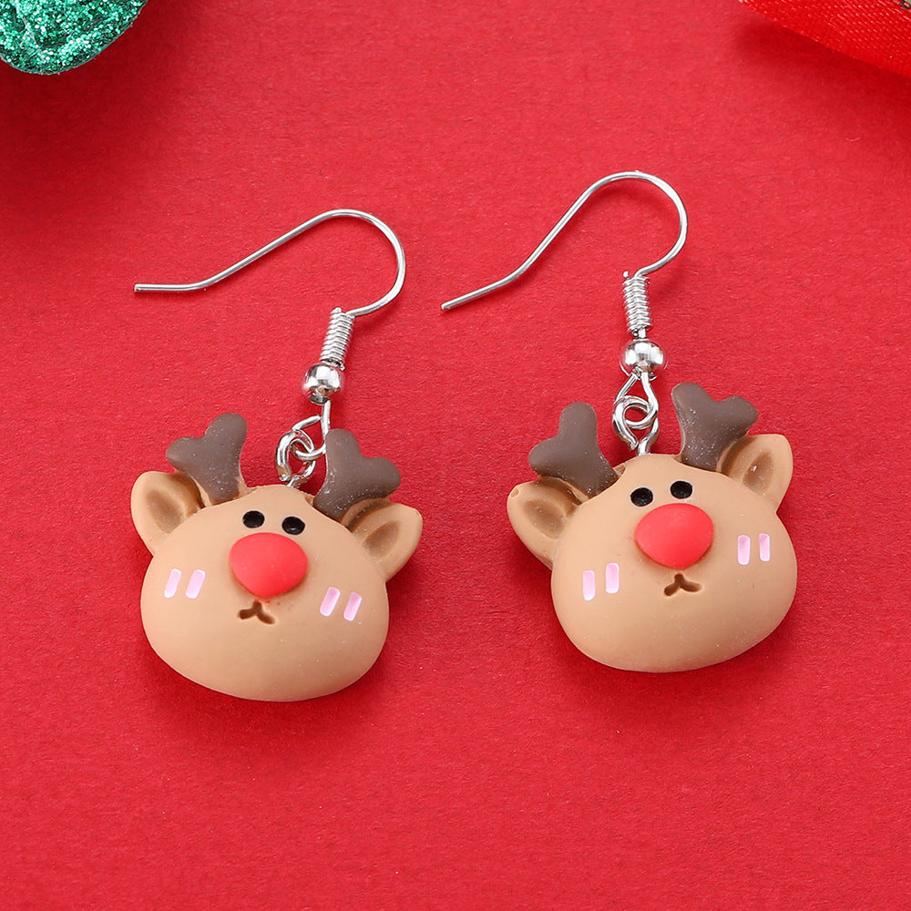 Cartoon Creative Christmas Earrings Fashion