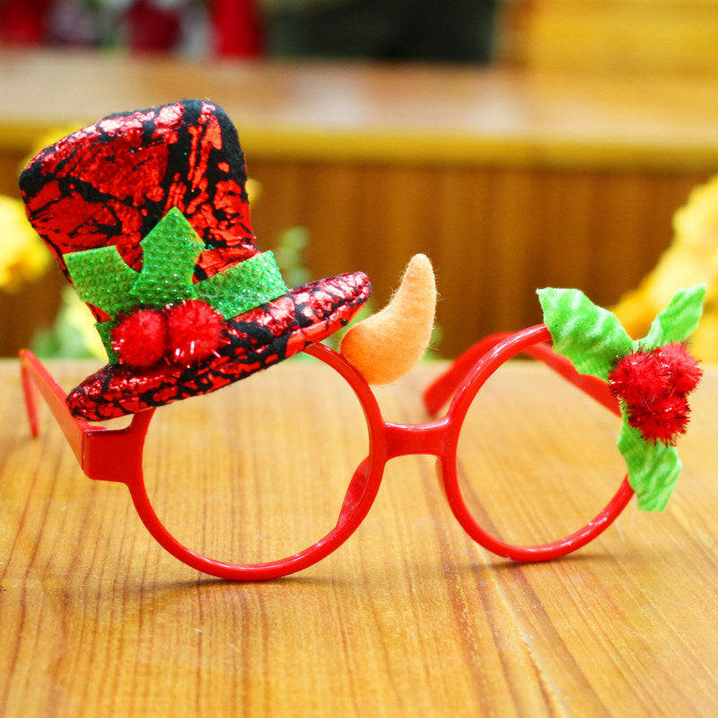 Christmas glasses frame Christmas party supplies Christmas gifts Christmas decorations glasses Santa glasses