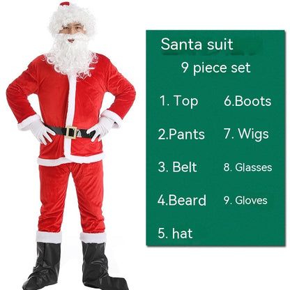 Christmas Costume Men's And Women's Clothing Full Set Performance Costume