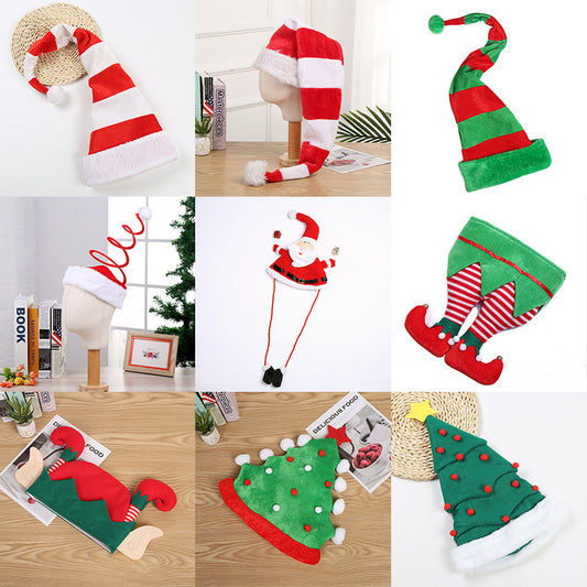 Christmas Hat 2022 Christmas New Party Dance Dress Up Clown Hat Christmas Ornaments Christmas Decorations Wholesale