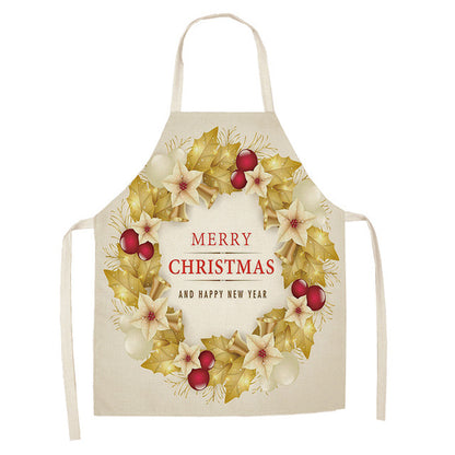 Christmas Series Cotton And Linen Apron