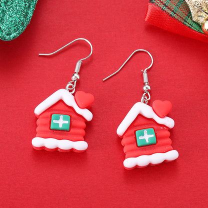 Cartoon Creative Christmas Earrings Fashion