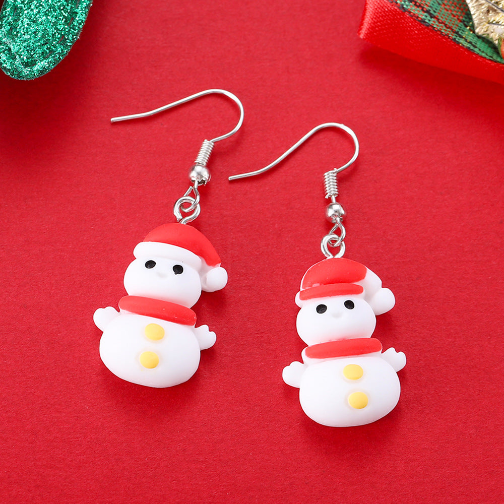 Cartoon Creative Christmas Earrings Fashion