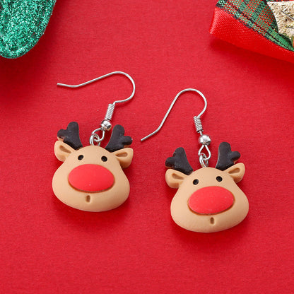 Cartoon Creative Christmas Earrings Fashion