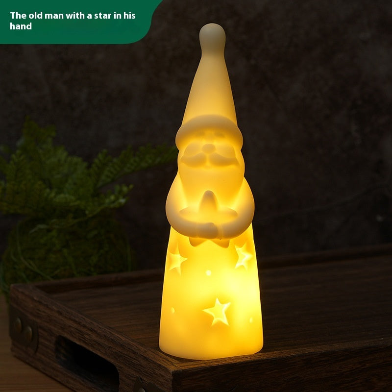 Christmas Night Lights Creative Bedside Lamp LED Candle Light